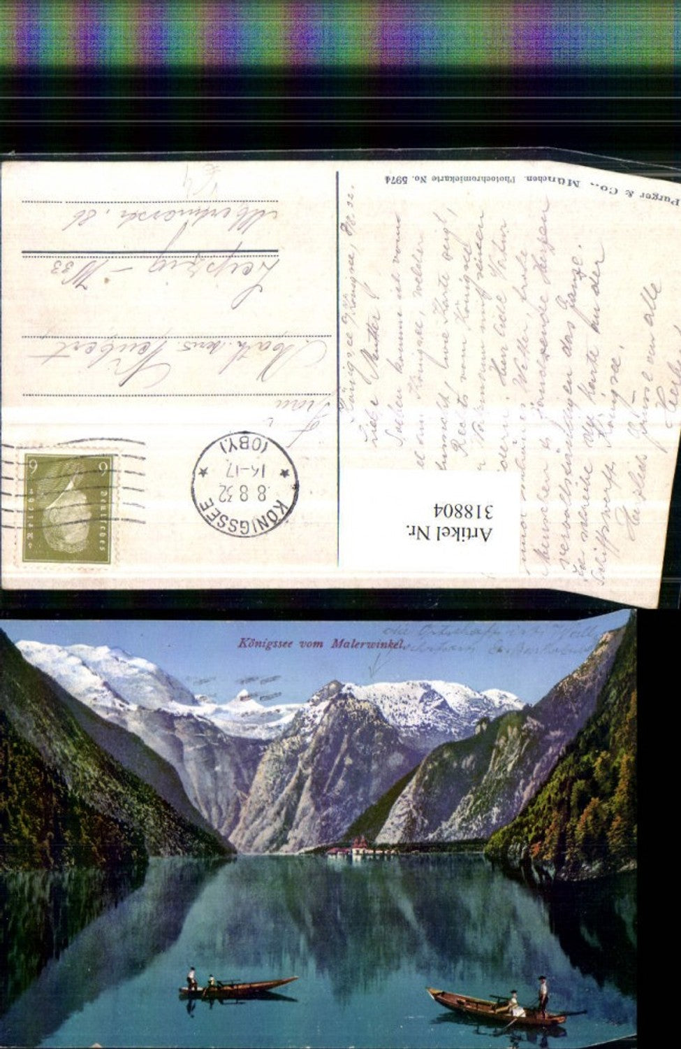 318804,Königssee See b. Schönau Zillen Bergkulisse pub Purger & Co 5974
