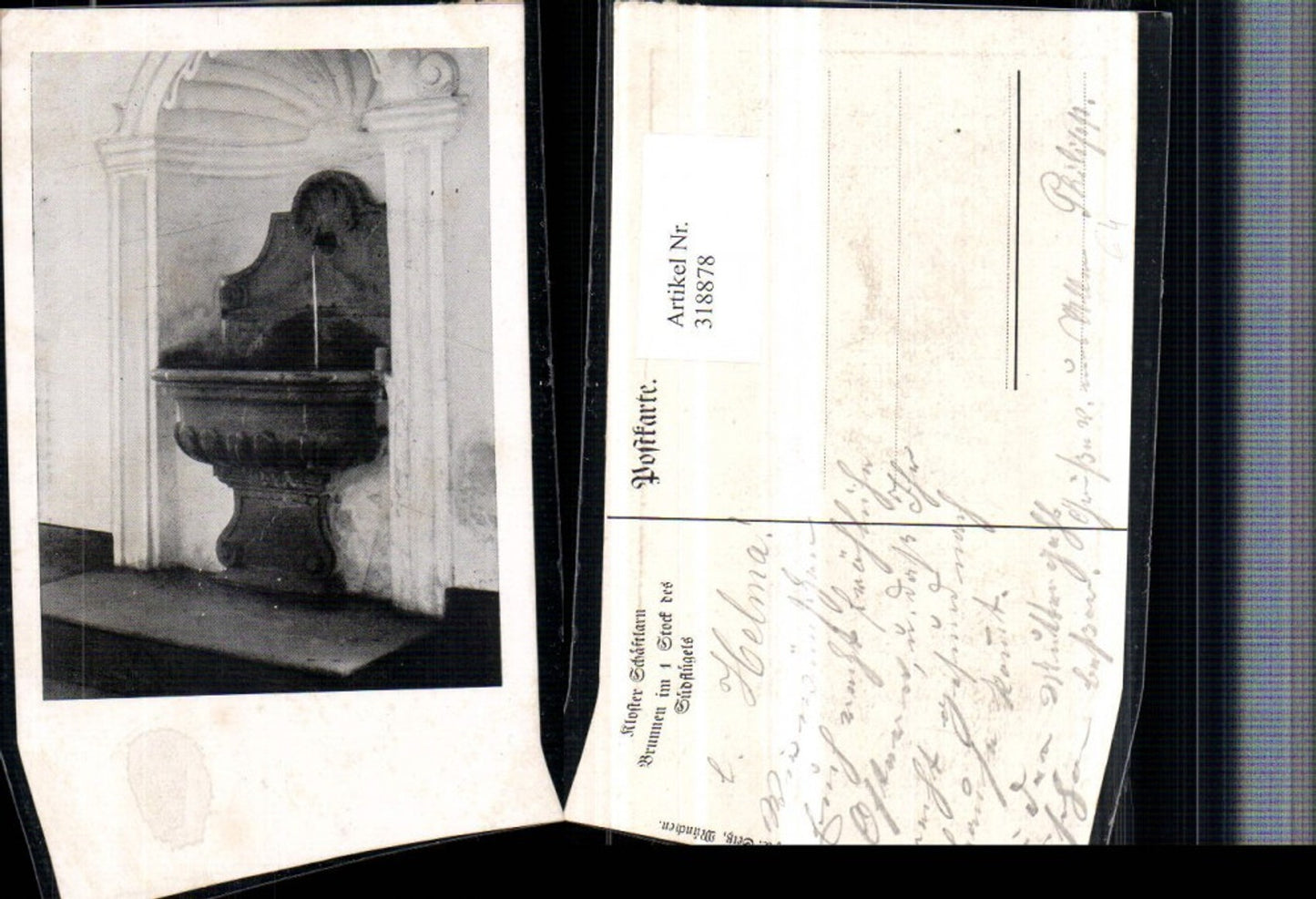 318878,Kloster Schäftlarn Brunnen im 1. Stock des Südflügels