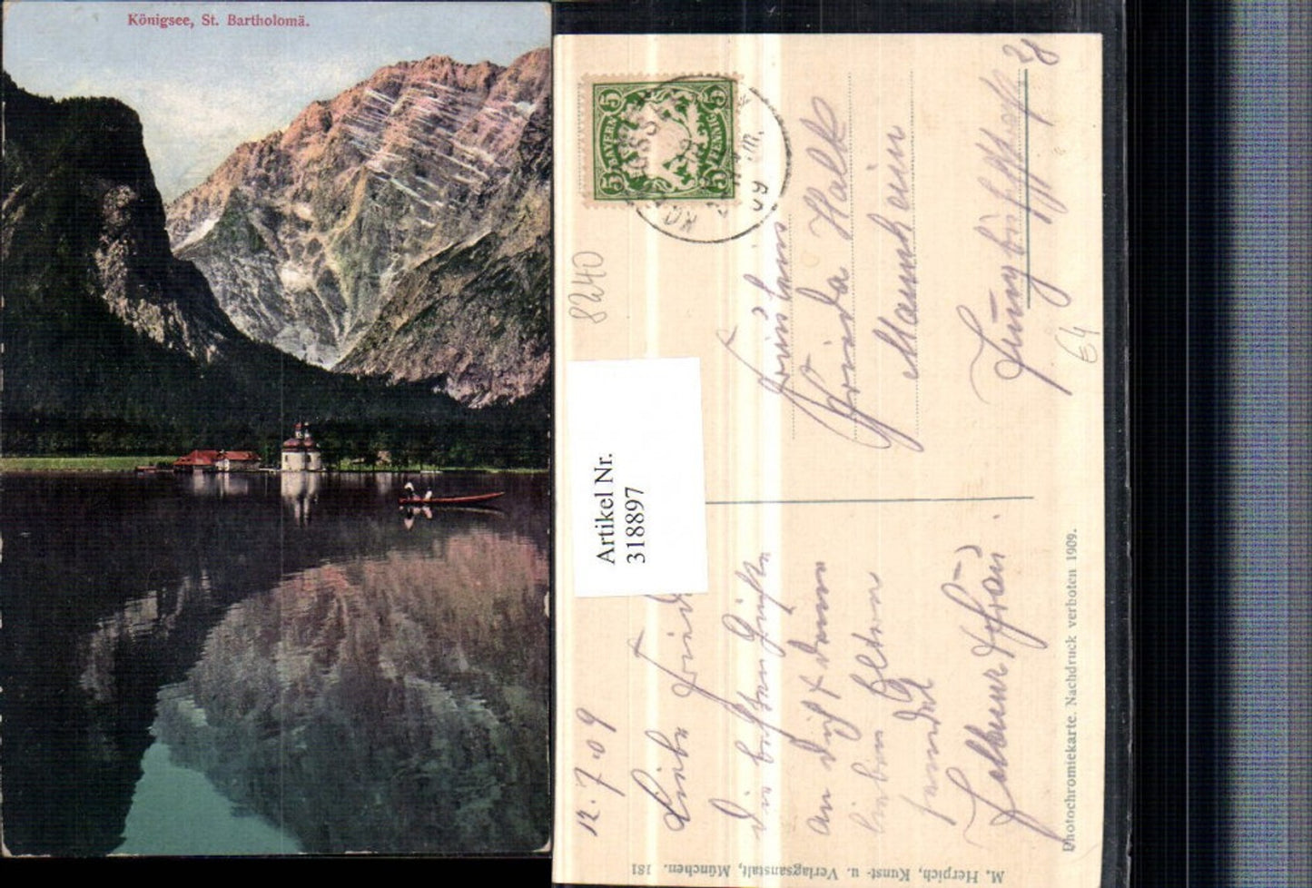 318897,Königssee St. Bartholomä Bergkulisse