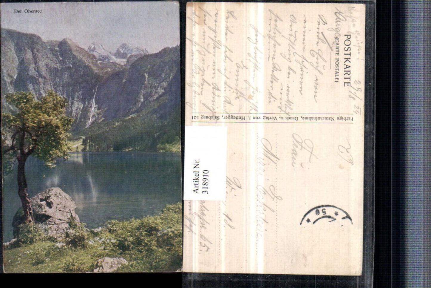 318910,Der Obersee See b. Schönau Bergkulisse