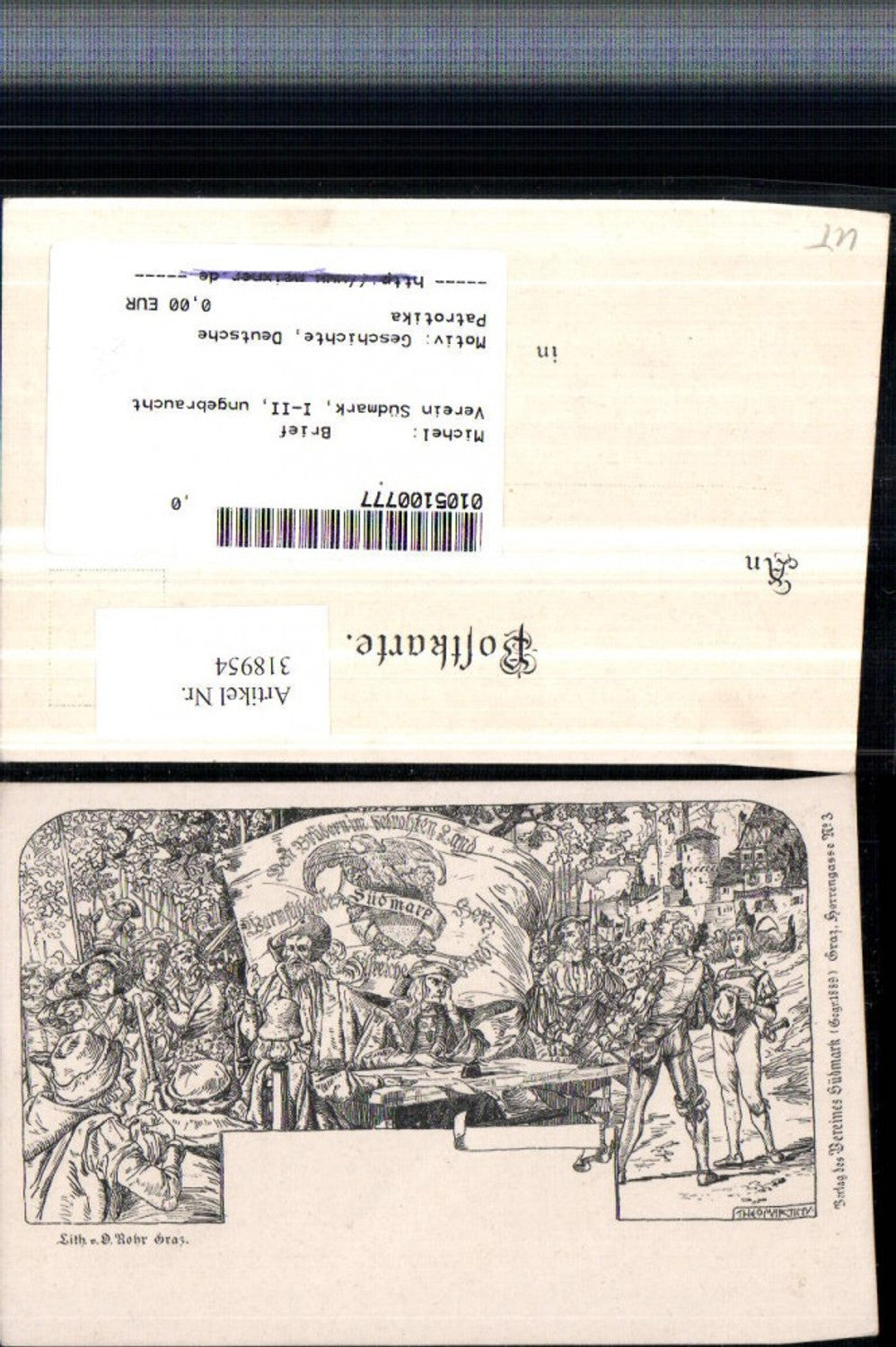 318954,Verein Südmark 3 Künstler Theo Martiny Geschichte Personen Männer