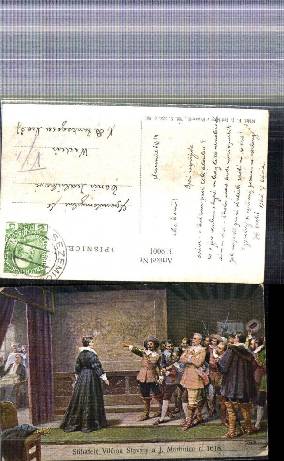 319001,Künstler Ak F. J. Jedlicky Stilhatele Vilema Savaty a. J. Martinice 1618
