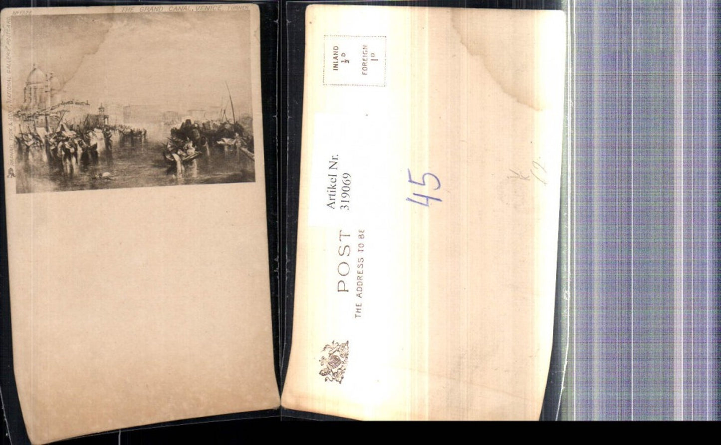 319069,Künstler Ak Turner The Grand Canal Venice pub Raphael Tuck and Sons 1226