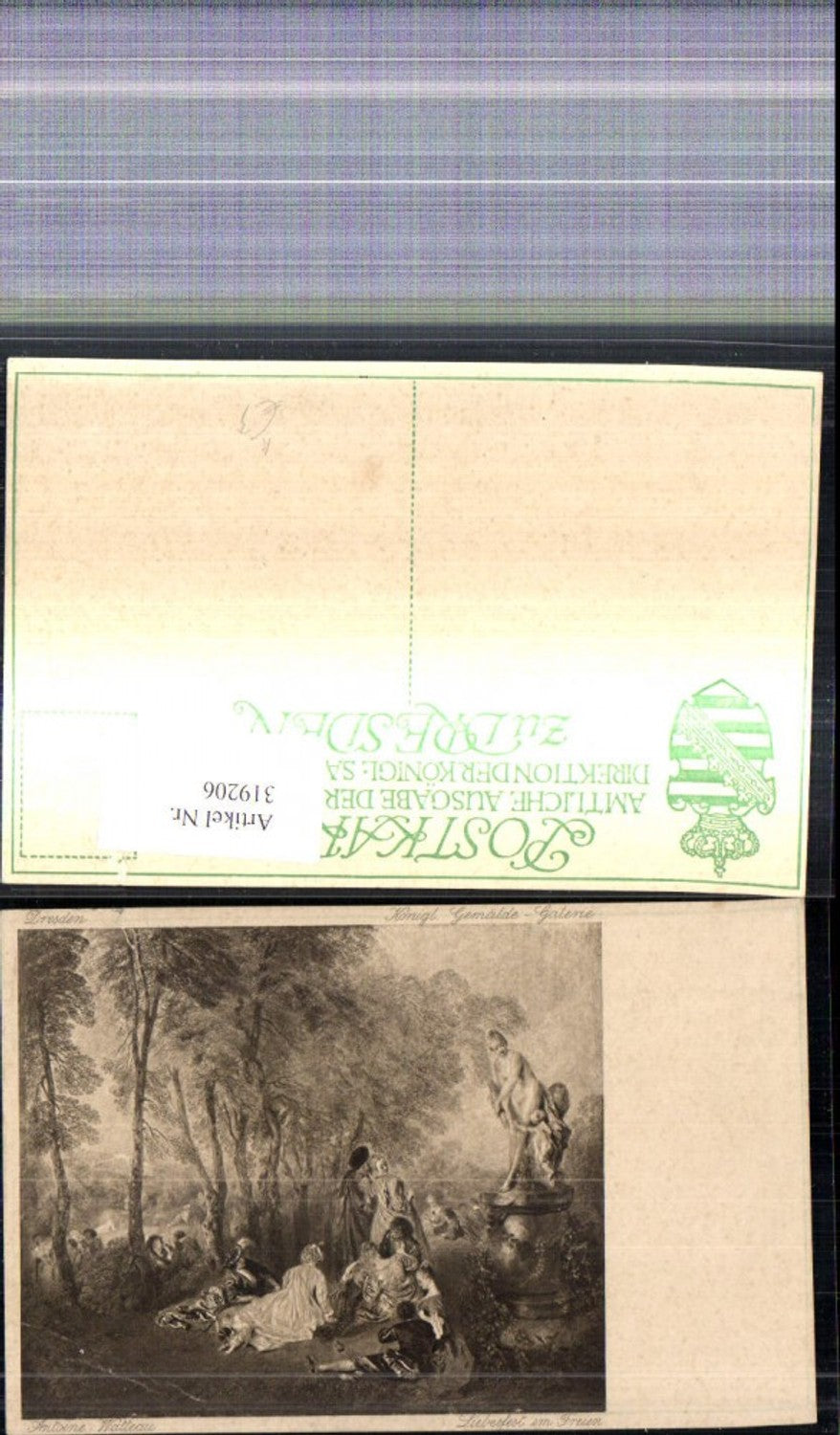 319206,Künstler Ak Antoine Walteau Liebesfest im Freien Liebe