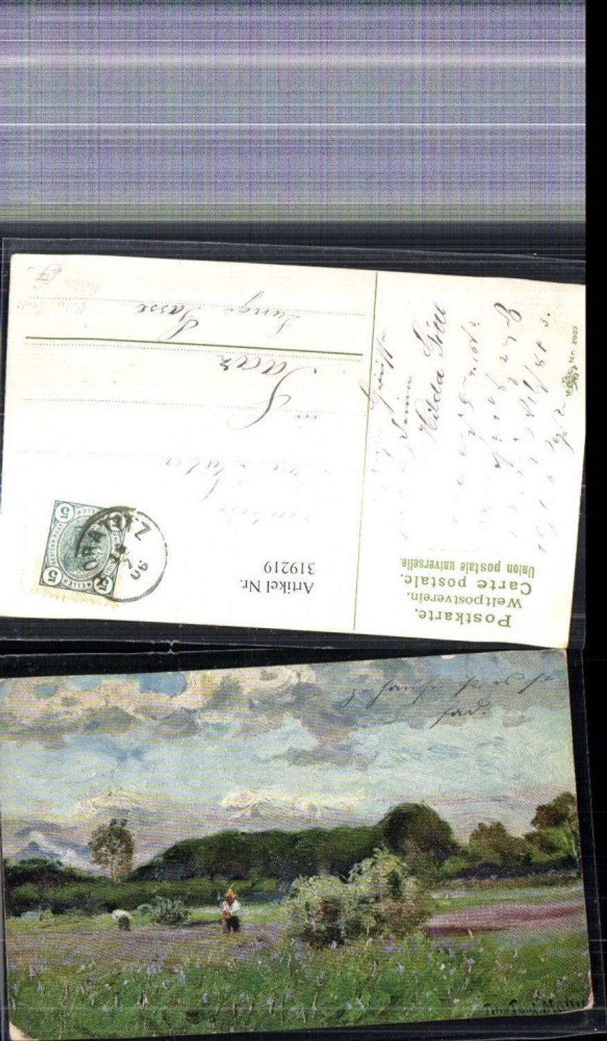 319219, Artist Peter Paul Müller Men Field Landscape