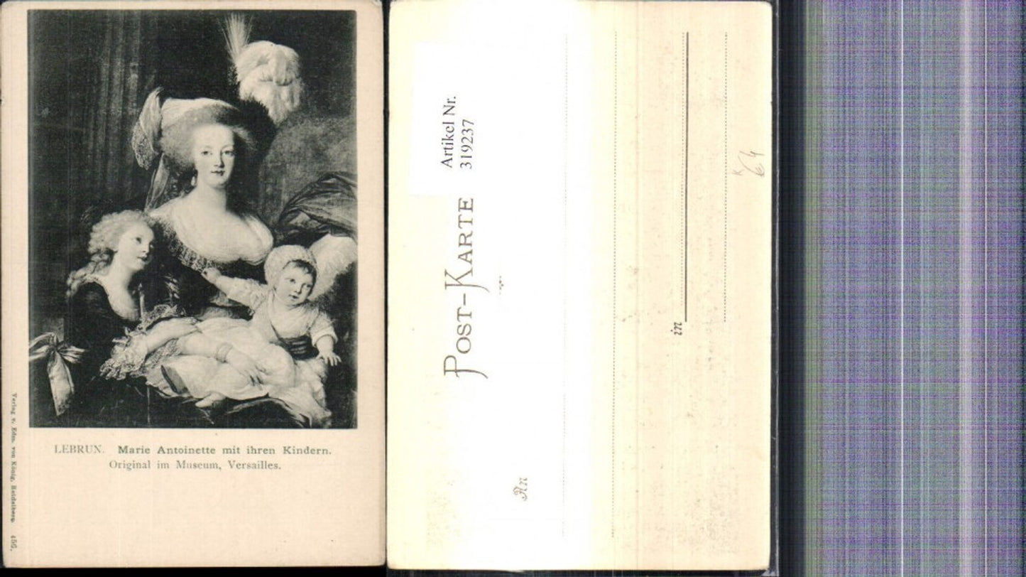 319237,Künstler Ak Lebrun Marie Antoinette m. ihren Kindern