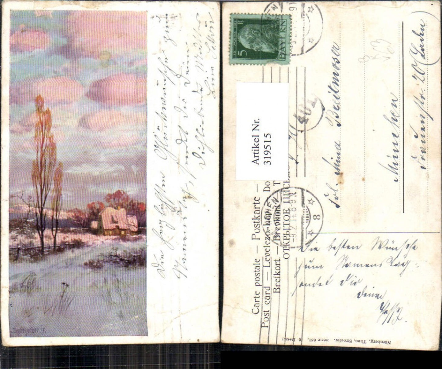 319515,Theo Stroefer 681 Splitgerber Haus Winterlandschaft