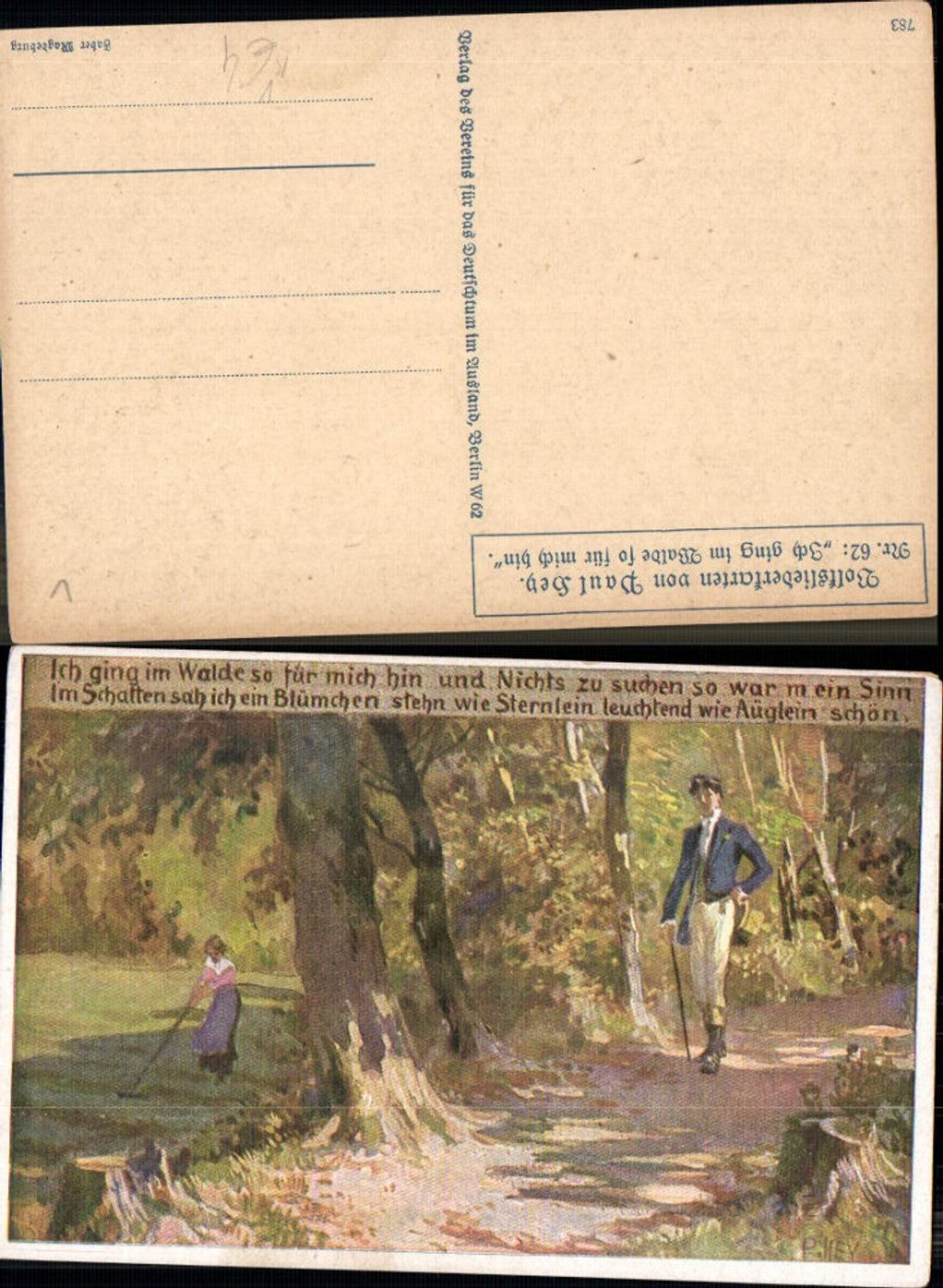 319606,Künstler Ak Paul Hey Volksliederkarte 62 VDA