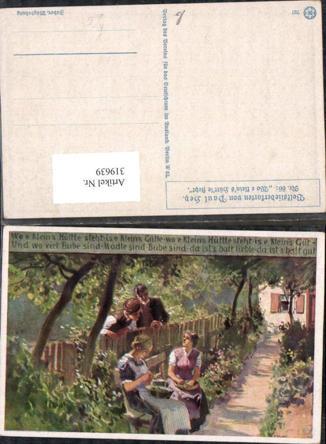 319639,Künstler Ak Paul Hey Volksliederkarte 66 VDA
