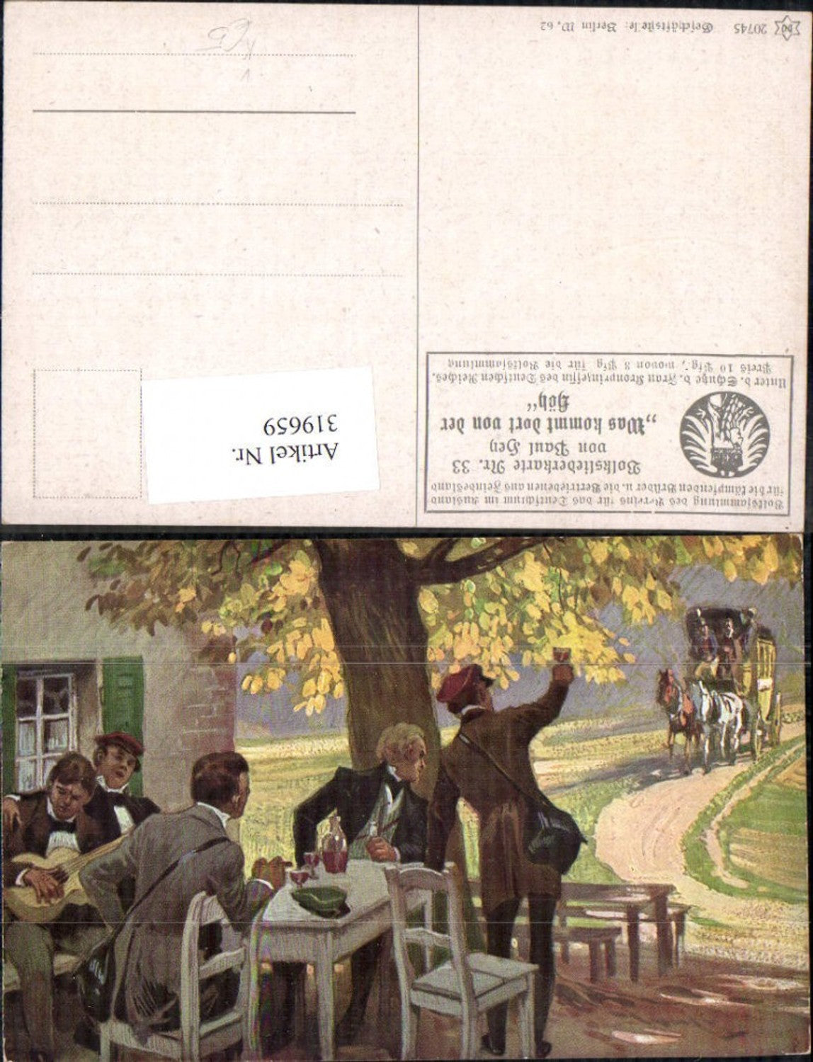 319659,Künstler Ak Paul Hey Volksliederkarte 33 VDA