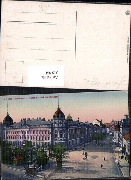 319764, Konstanz Post Office and Market Square Advertising Column