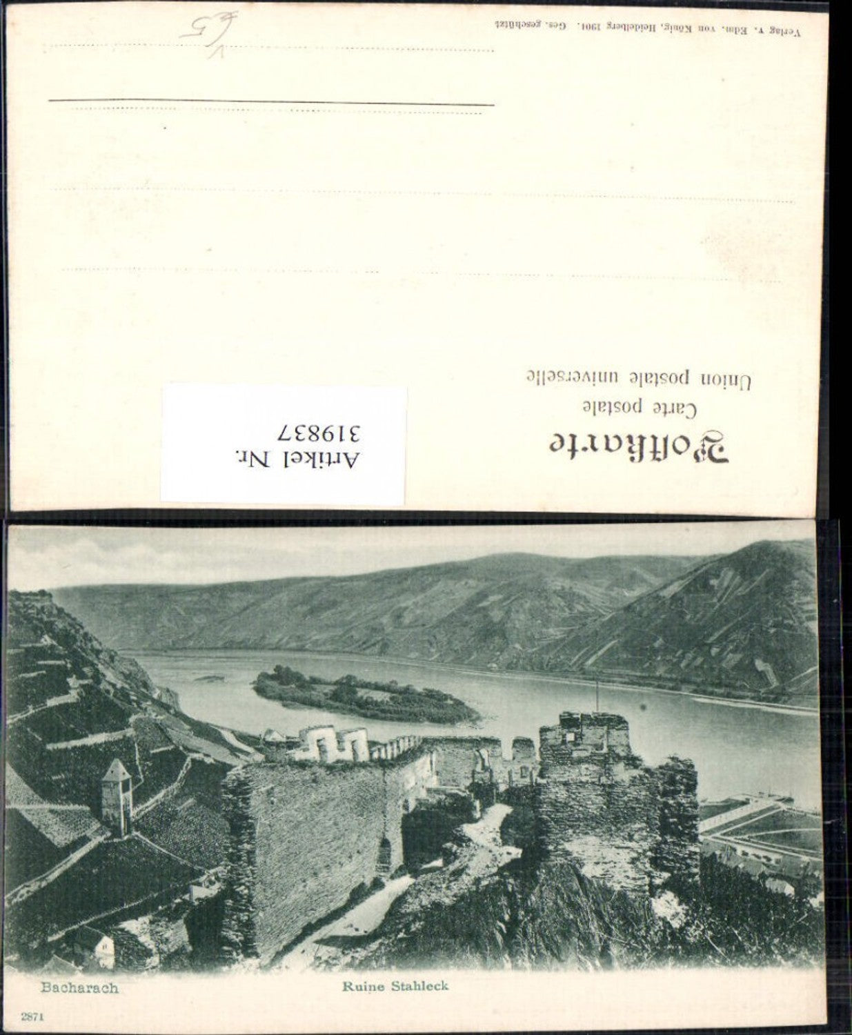 319837,Bacharach Ruine Stahleck pub Edm. v. König 2871