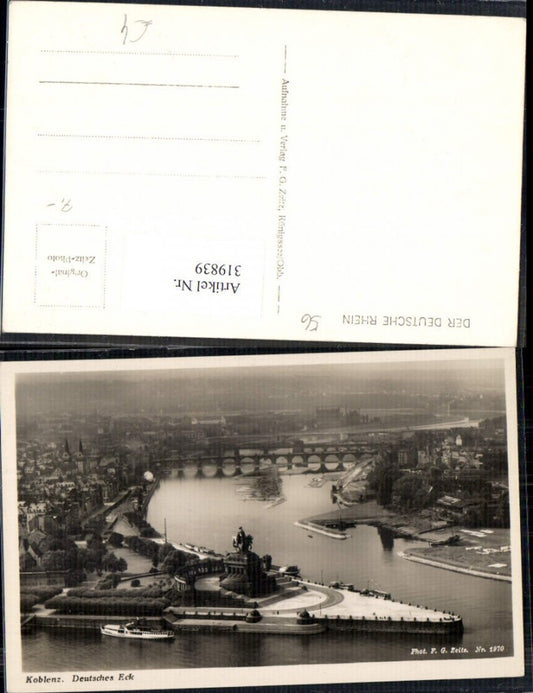 319839,Foto Ak Koblenz Deutsches Eck Schiff Dampfer