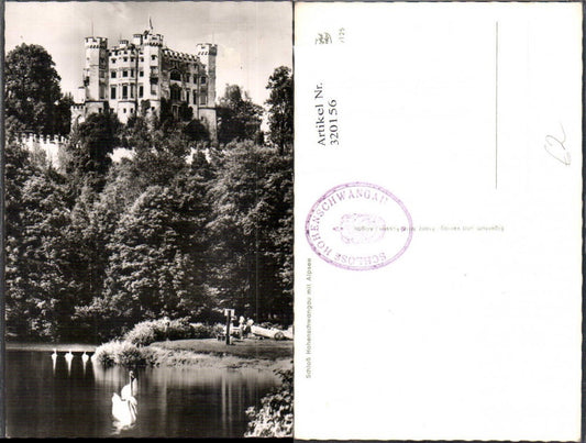 320156,Foto Ak Schloss Hohenschwangau m. Alpsee
