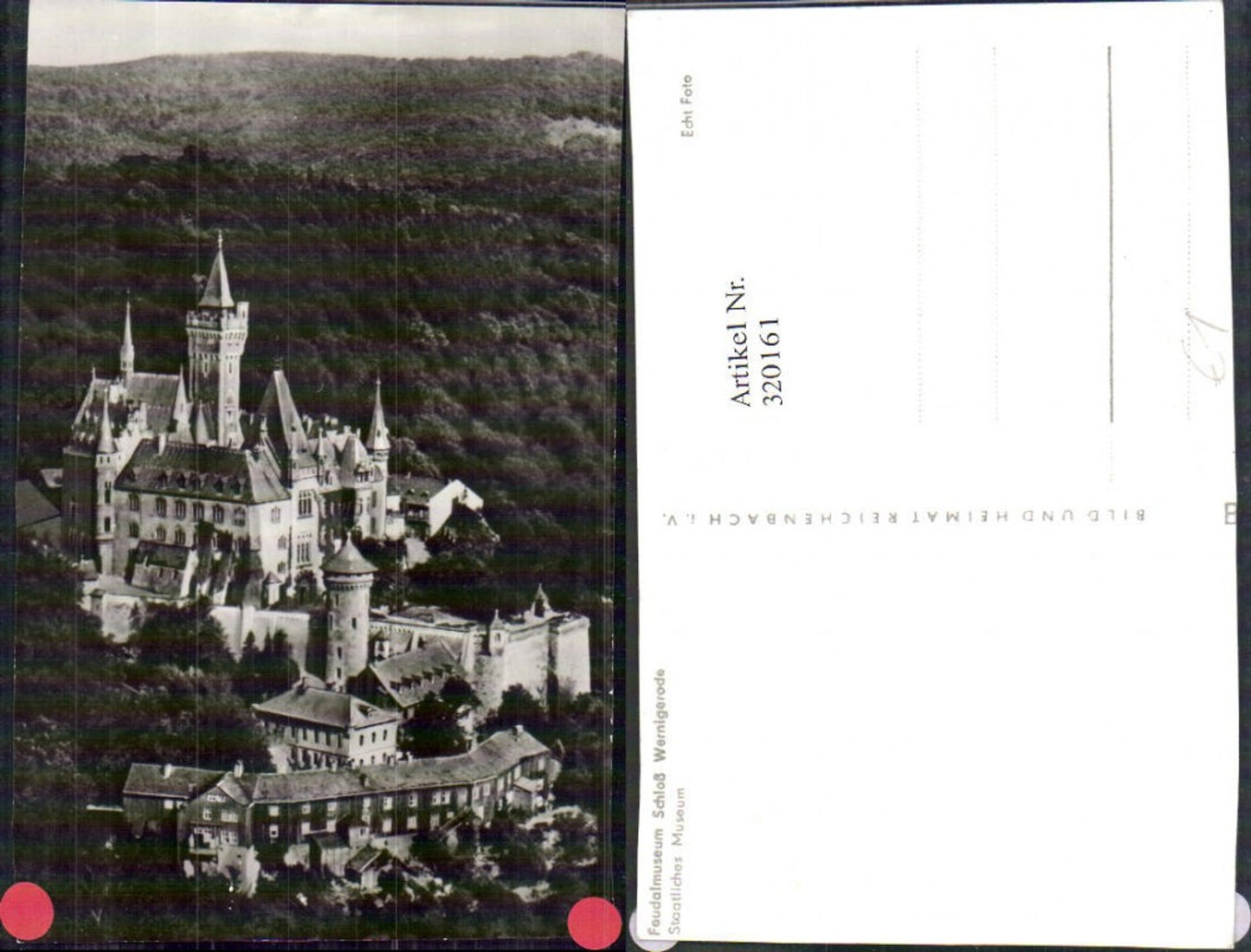 320161,Foto Ak Schloss Wernigerode Feudalmuseum