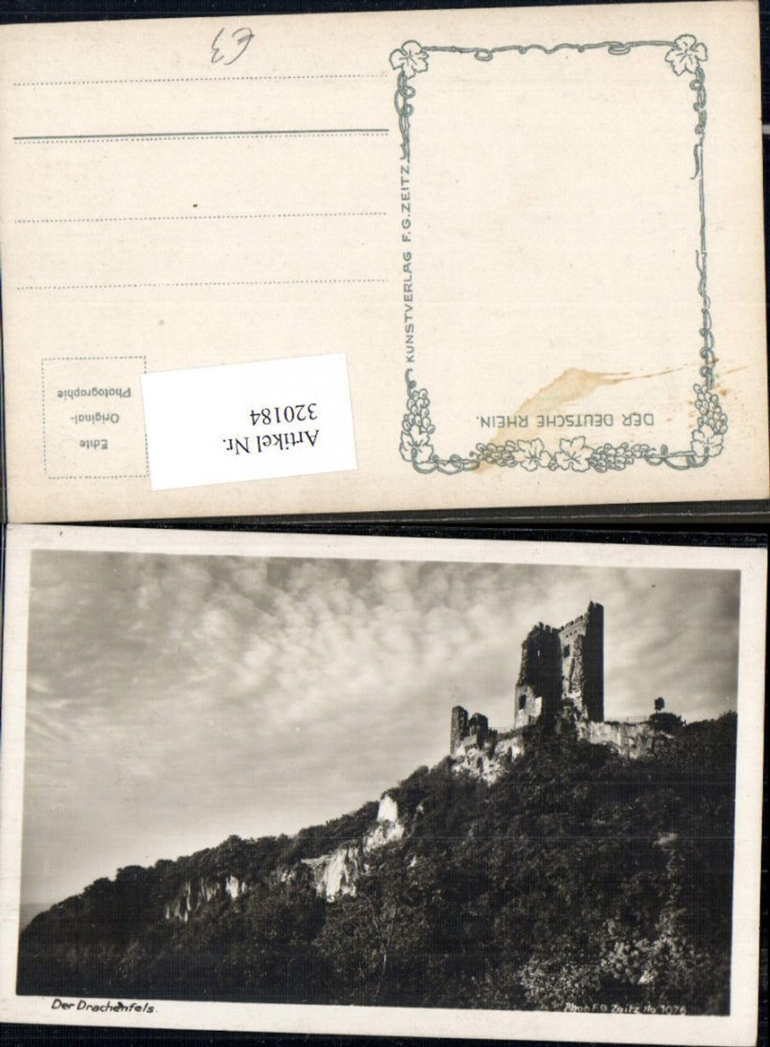 320184,Der Drachenfels Burg Ruine