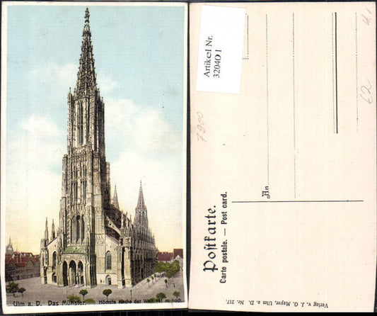 320401,Ulm a. d. Donau Das Münster Kirche