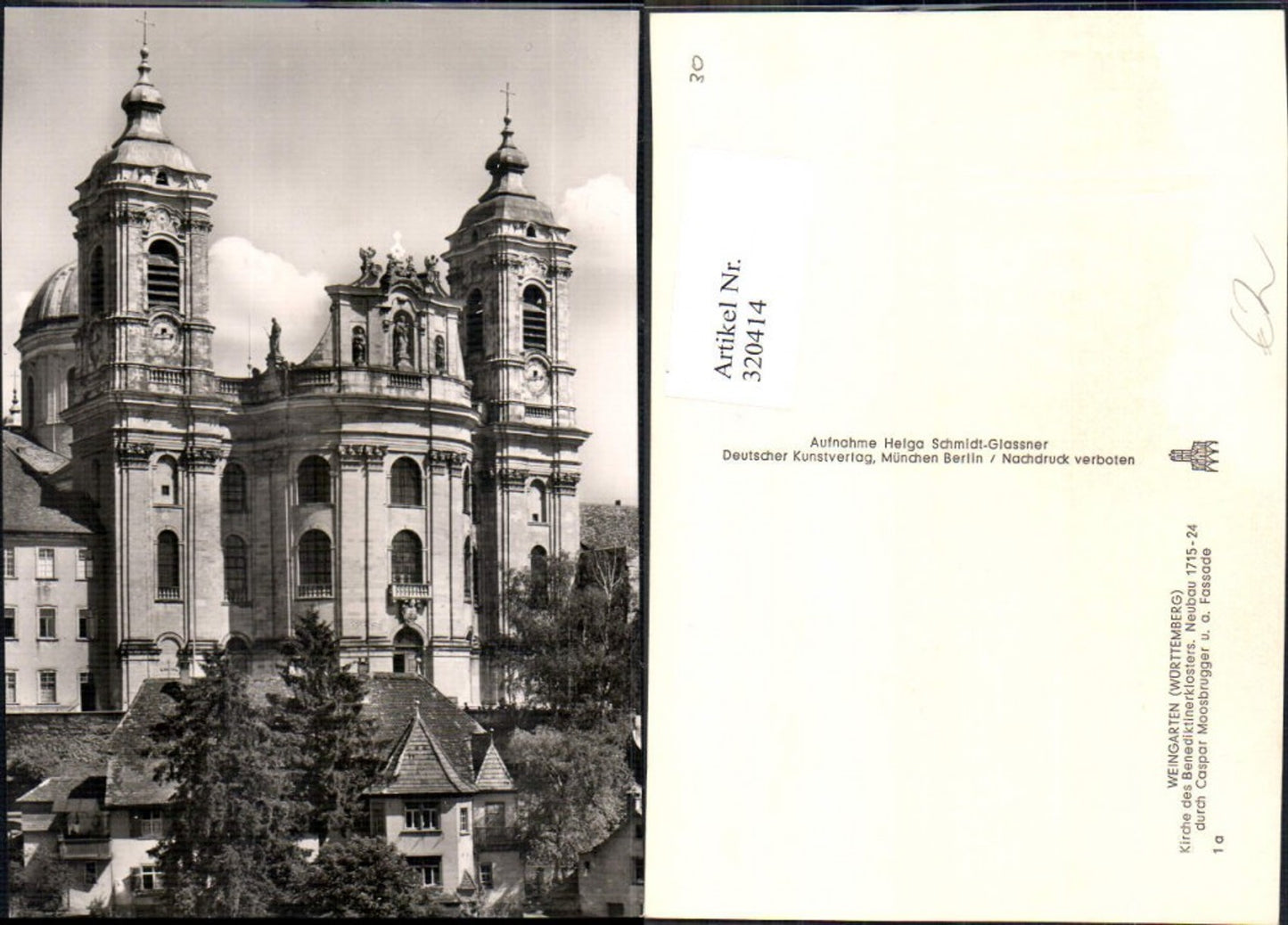 320414,Weingarten Württemberg Kirche d. Benediktinerklosters