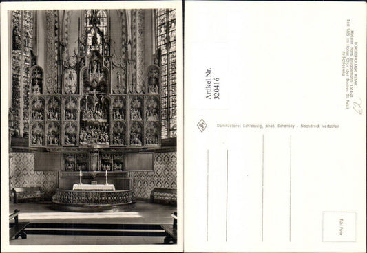 320416,Foto Ak Bordesholmer Altar Dom St Petri Schleswig Kirche