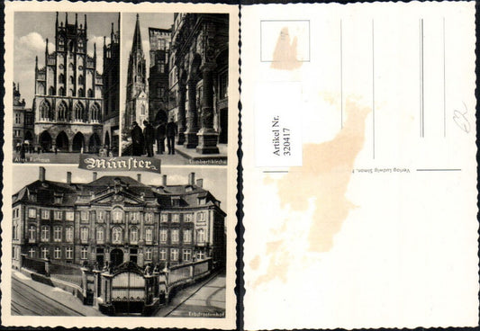 320417,Mehrbild Ak Münster Lambertikirche Erbdrostenhof Kirche