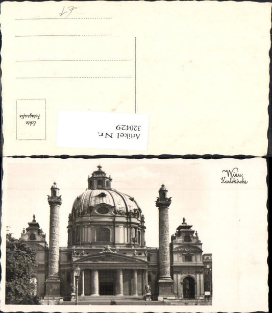 320429,Foto Ak Wien Karlskirche Kirche