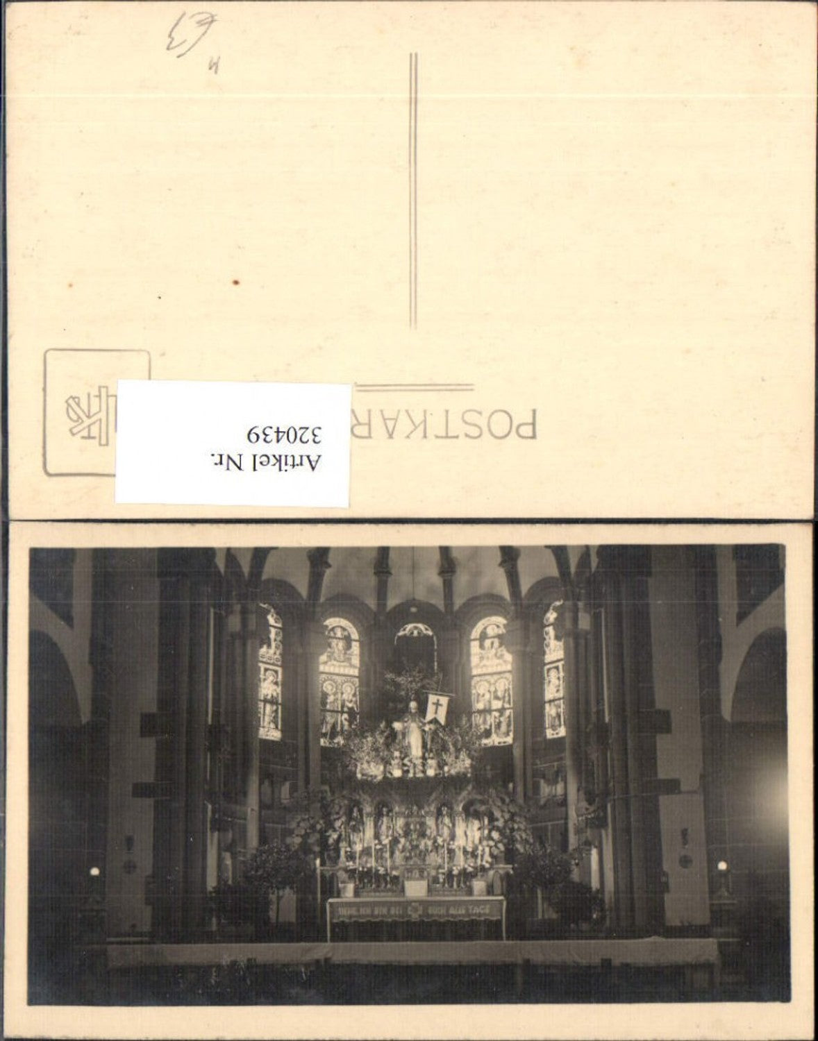 320439,Foto Ak Kirche Innenansicht