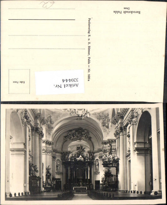 320444,Foto Ak Fulda Dom Innenansicht Kirche