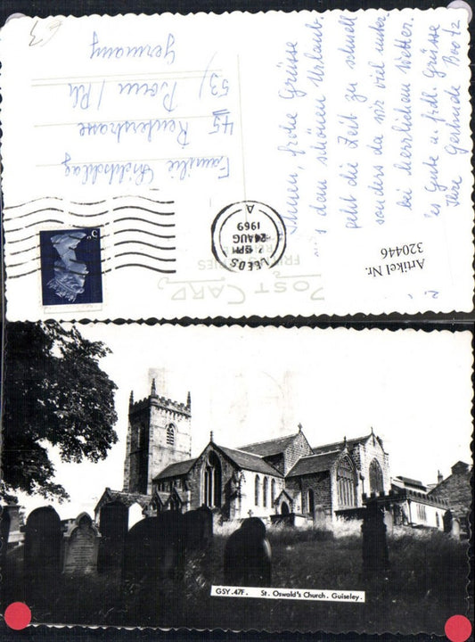 320446,Foto Ak St Oswalds Church Guiseley Kirche