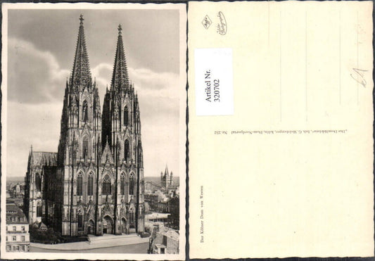 320702,Foto Ak Köln Dom v. Westen
