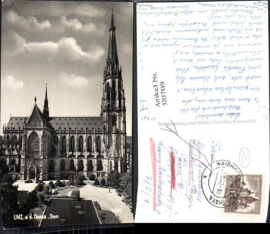 320709,Foto Ak Linz a. d. Donau Dom
