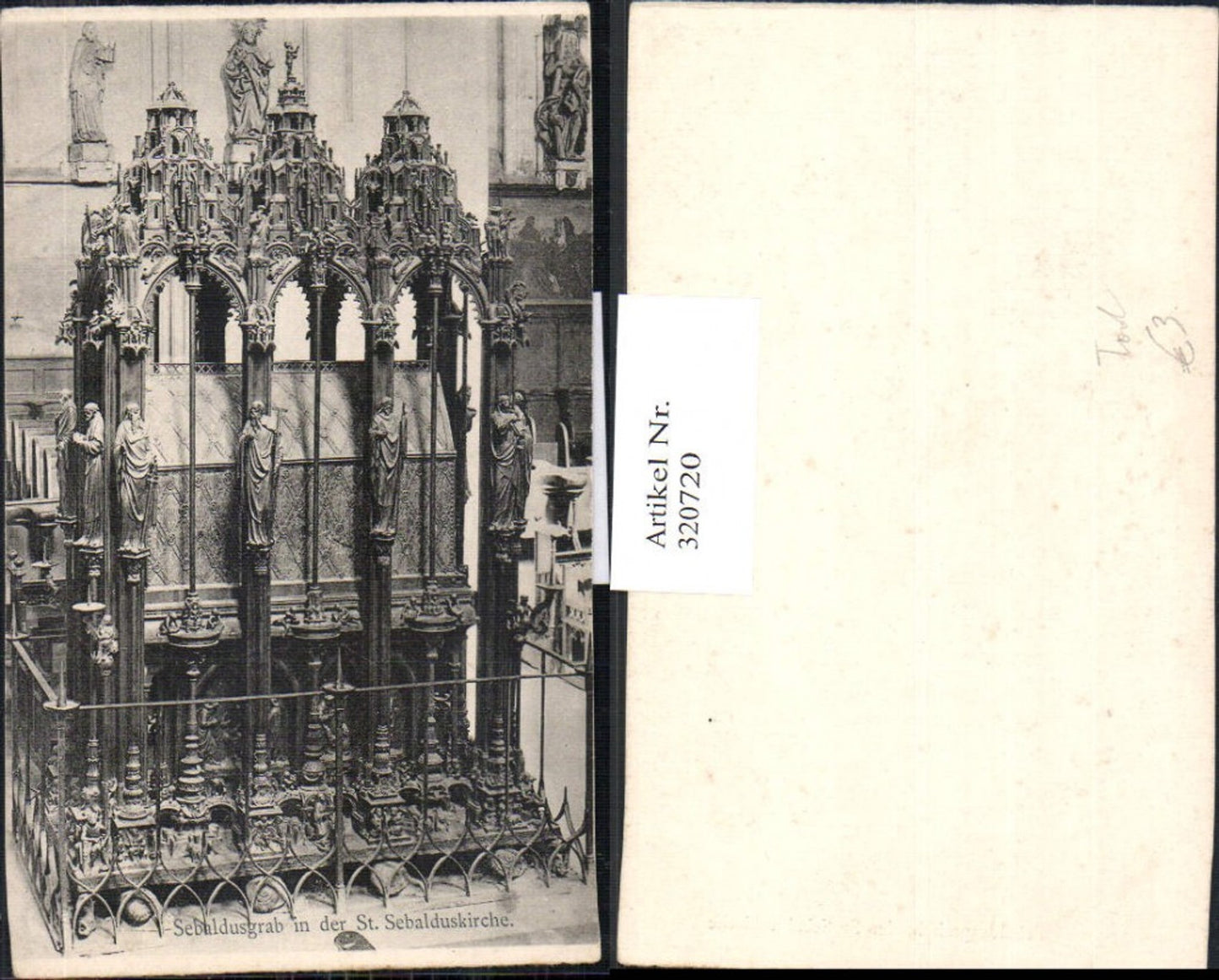 320720,Nürnberg St Sebald Sebaldgrab i. d. St Sebalduskirche Kirche Tod