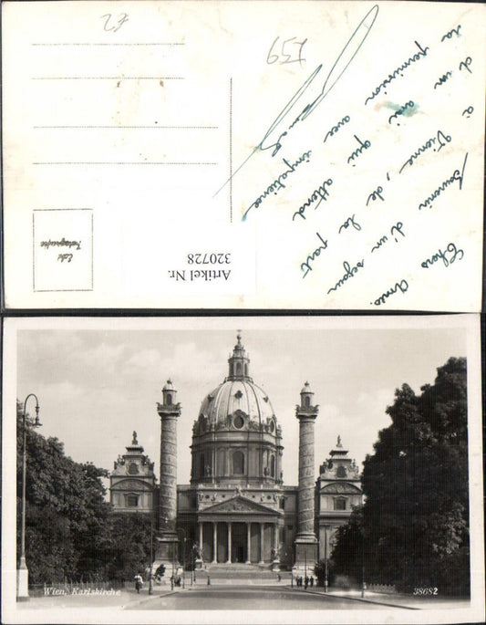 320728,Foto Ak Wien Karlskirche Kirche