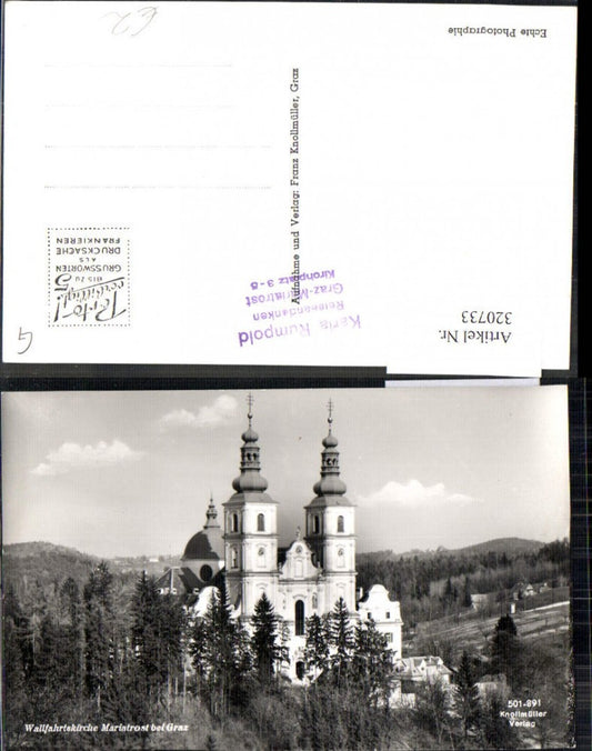 320733,Foto Ak Wallfahrtskirche Mariatrost b. Graz Kirche