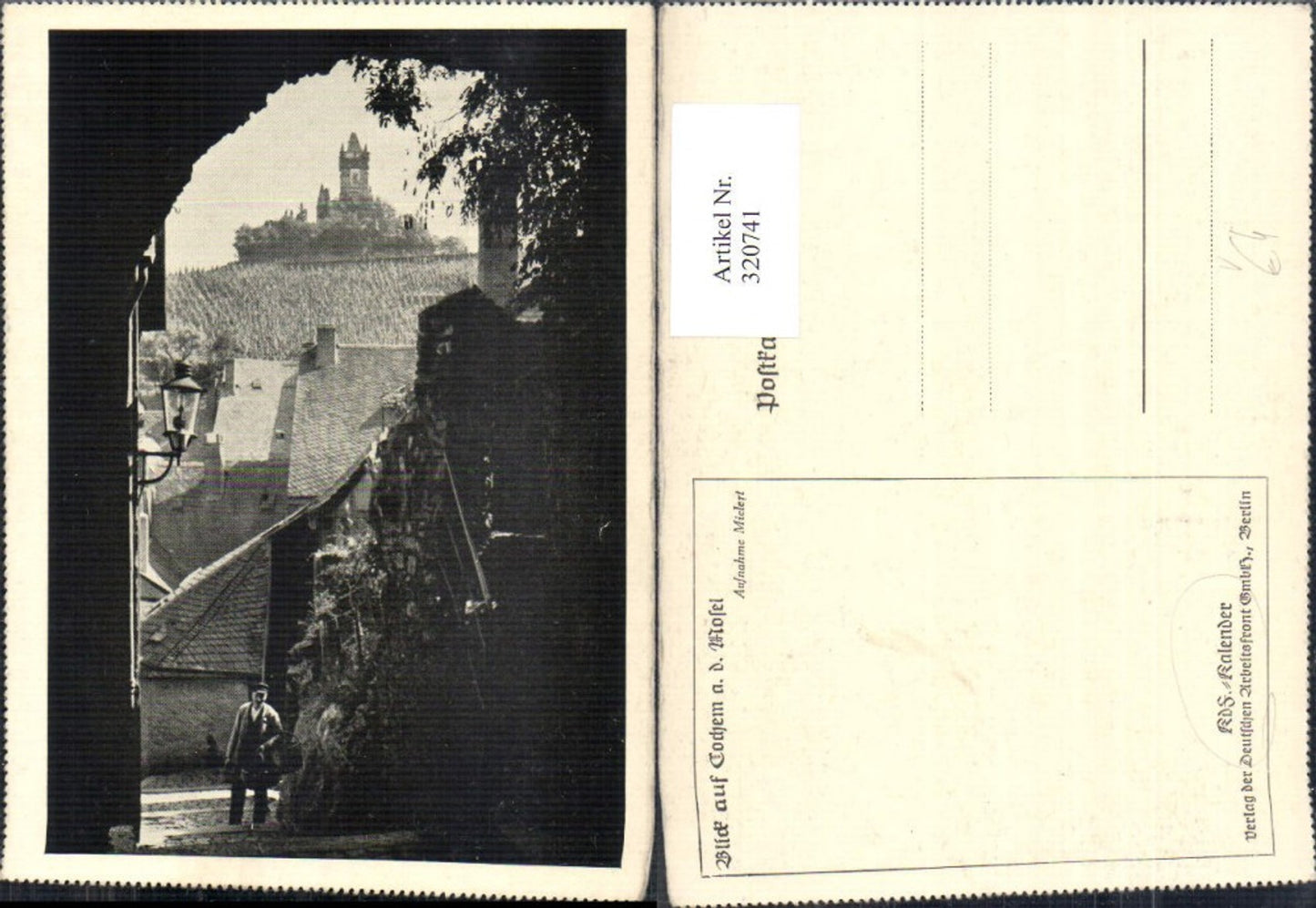 320741 Cochem a. d. Mosel Turm seltene Partie um 1930