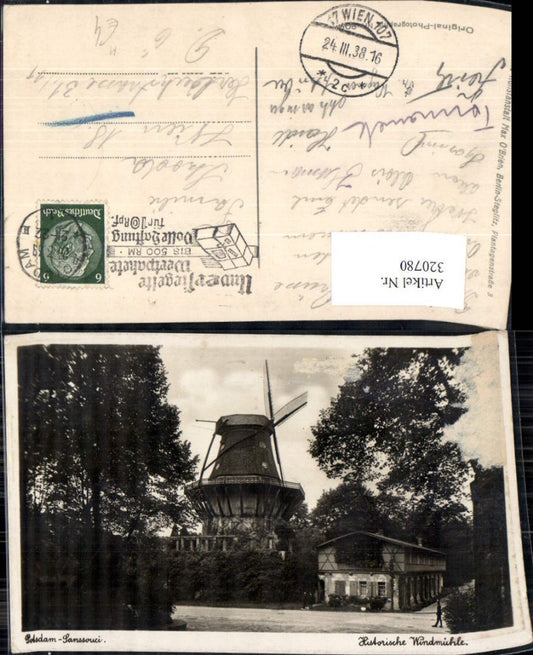 320780,Foto Ak Historische Windmühle Potsdam Sanssouci