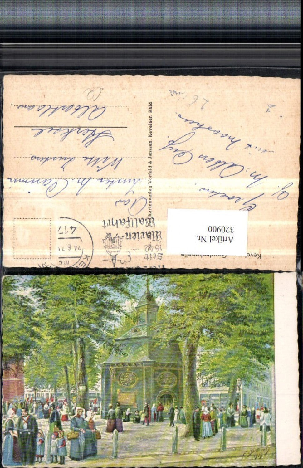 320900,Künstler AK Franz v. Batteraey Kevelaer Gnadenkapelle Kapelle