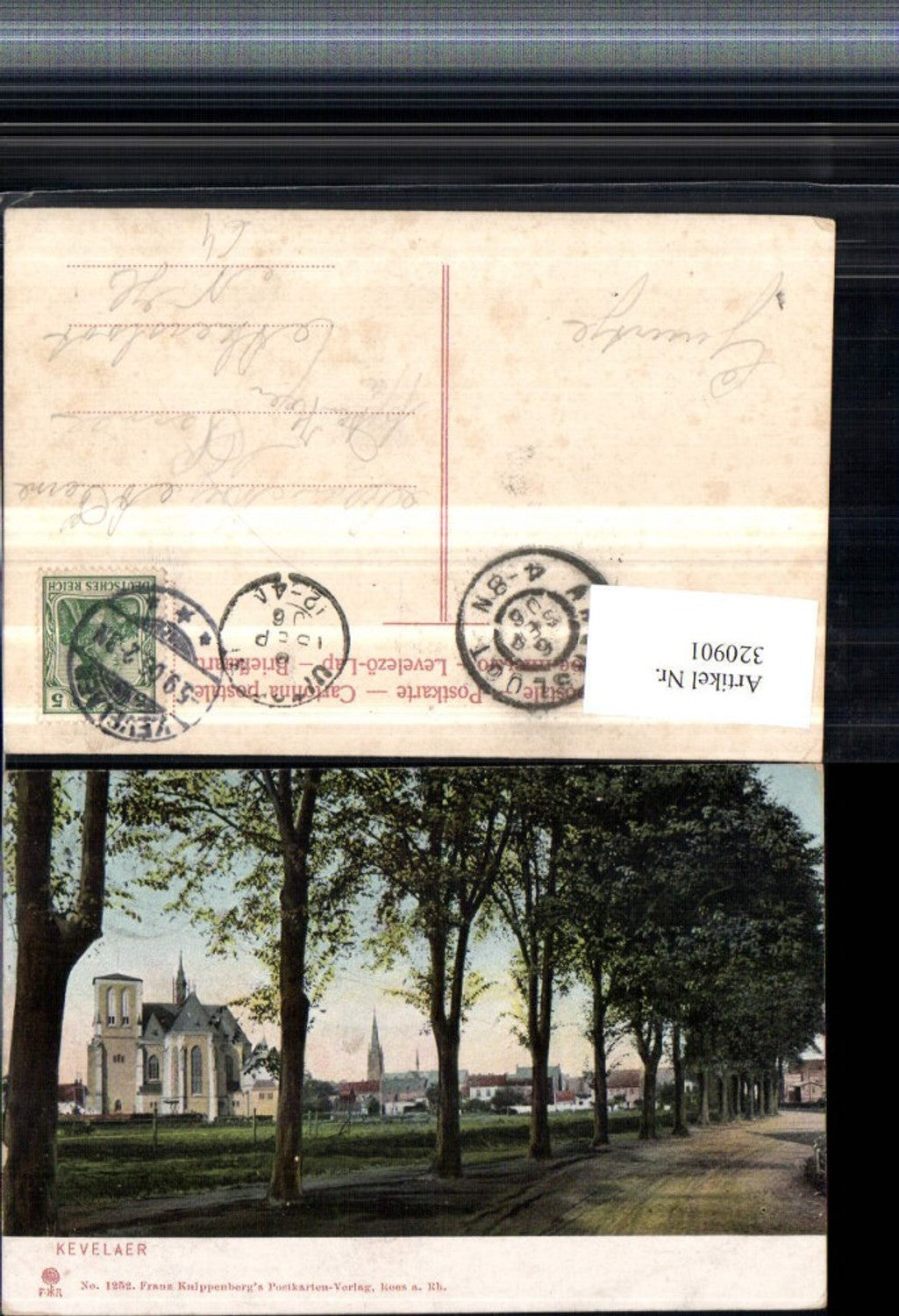 320901,Kevelaer Teilansicht Kirche Straße