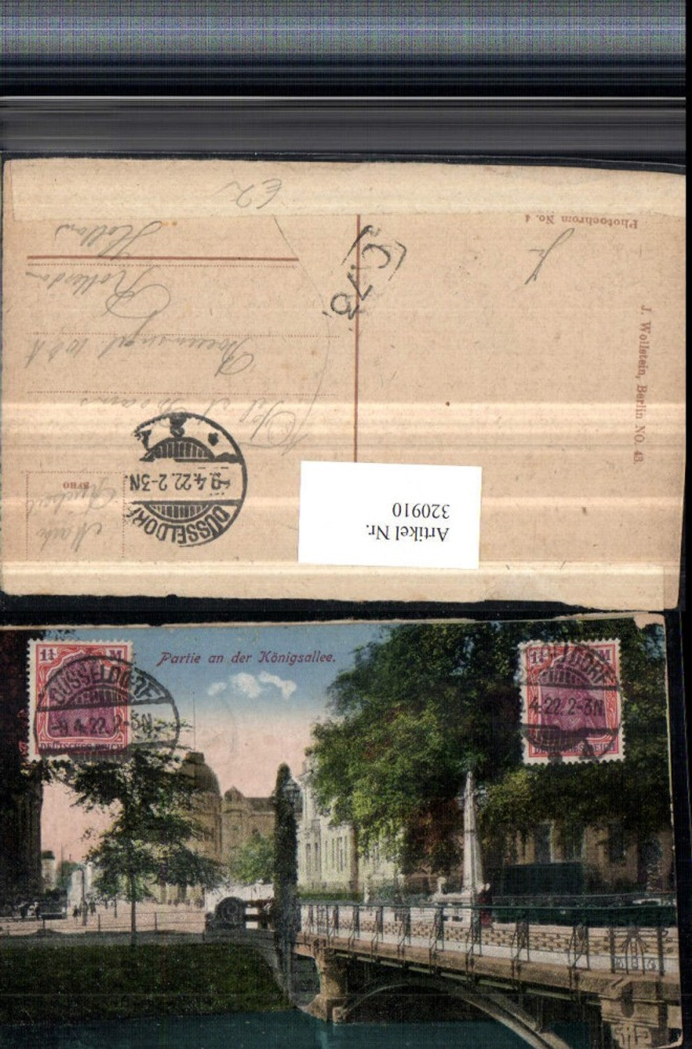320910,Düsseldorf Partie an d. Königsallee Brücke
