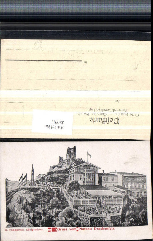 320911,Gruß vom Plateau Drachenfels Ruine b. Königswinter