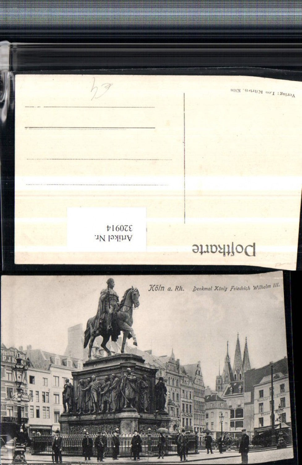 320914,Köln am Rhein Denkmal König Friedrich Wilhelm Pfeifen Fabrik