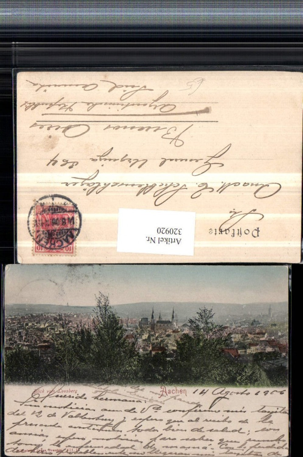 320920,Aachen Totale Blick vom Lousberg