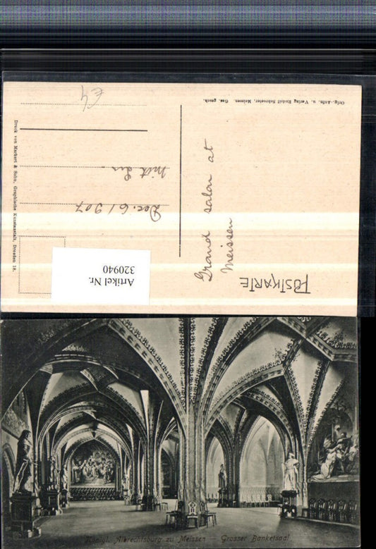 320940,Meißen Albrechtsburg Großer Banketsaal Innenansicht