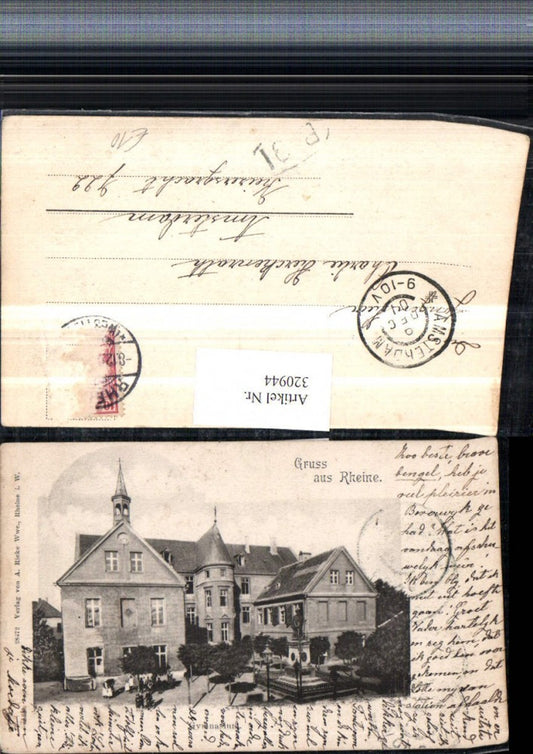 320944,Gruß aus Rheine Gymnasium Schulgebäude Denkmal