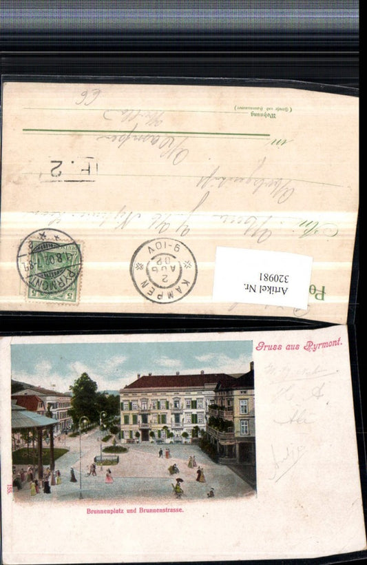 320981,Gruß aus Pyrmont Brunnenplatz und Brunnenstraße