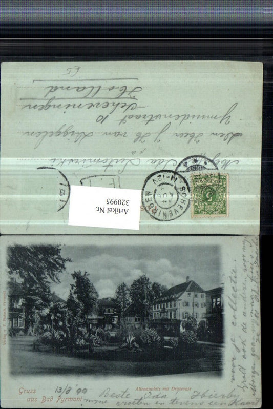 320995,Gruß aus Bad Pyrmont Altenauplatz m. Drakevase