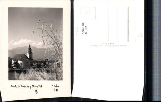 321072,Photo art Dr. Defner St77 Church in Schönberg in the Stubai Valley