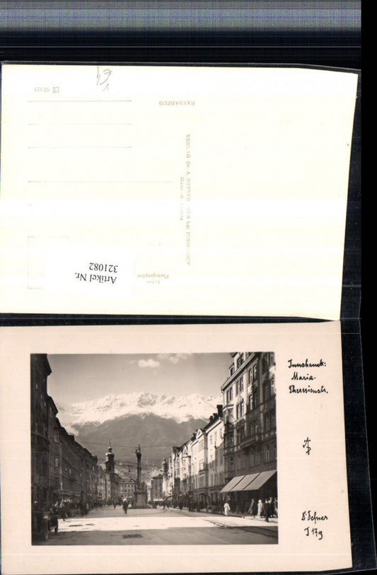 321082,Photographic Art Dr. Defner I179 Innsbruck Maria-Theresienstraße Street View Marian Column