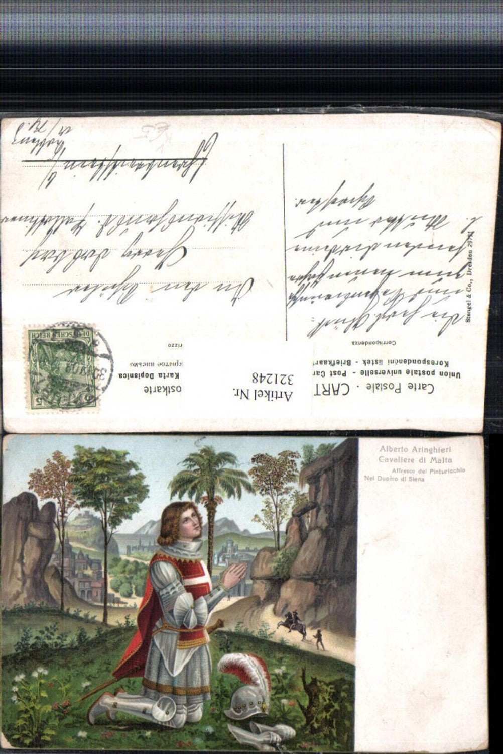 321248,Stengel Co 29791 Künstler Alberto Aringhieri Cavaliere di Malta Ritter Rüstung
