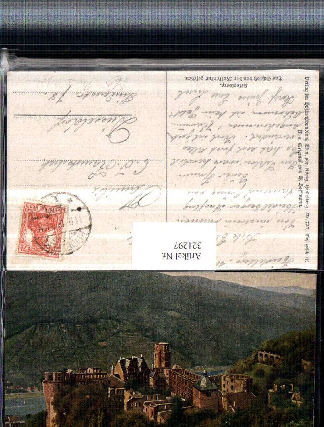321297,Künstler AK Heinrich Hoffmann Heidelberg Schoss pub Edm. v. König