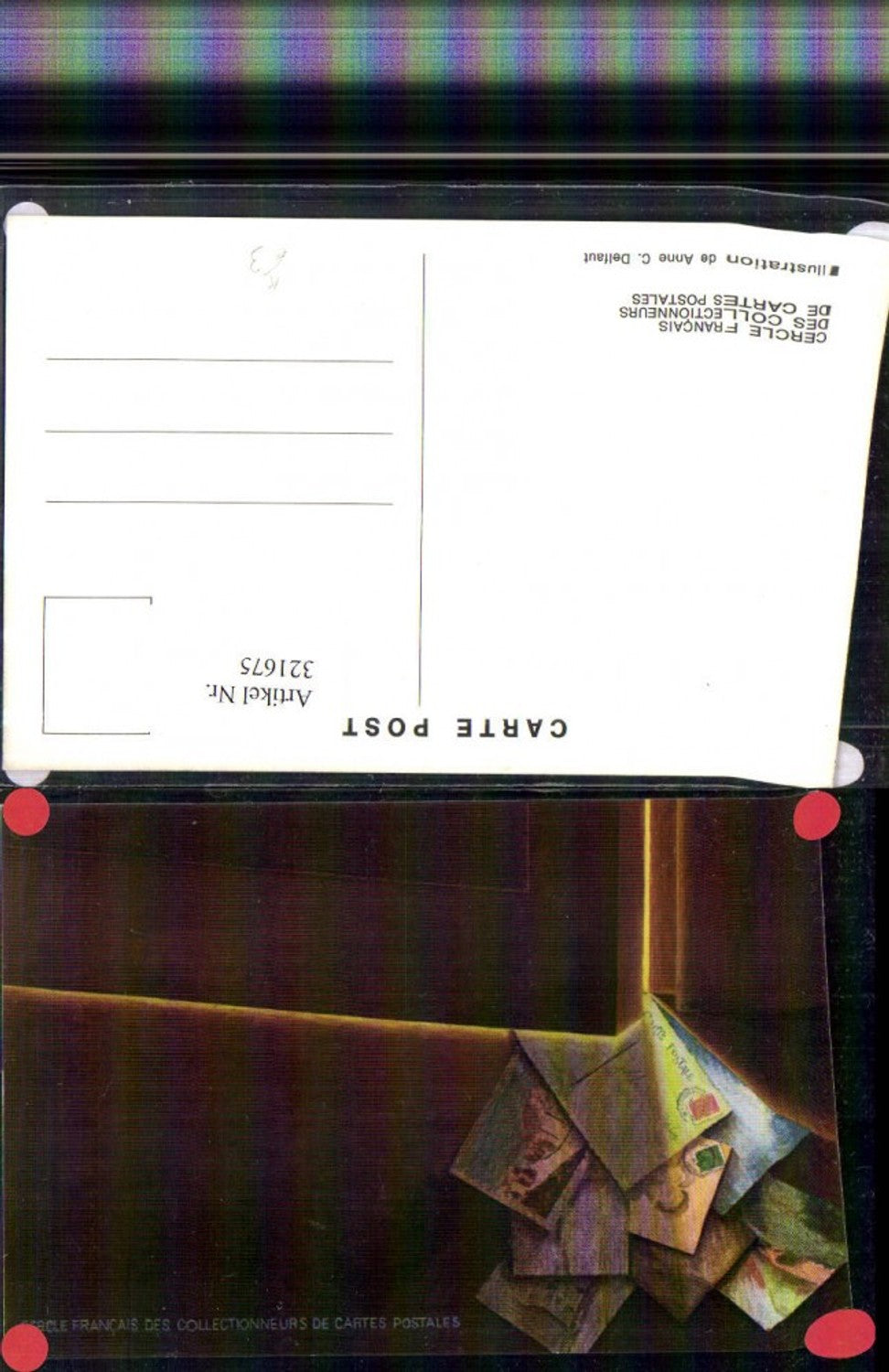 321675,Künstler AK Anne C. Delfaut Cercle Francais Collectionneurs de Cartes Postales Postkarten
